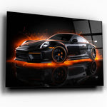 Tableau Décoratif Porsche 911 Black - Vignette | Toile Unique