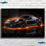 Tableau Décoratif Porsche 911 Black - Vignette | Toile Unique