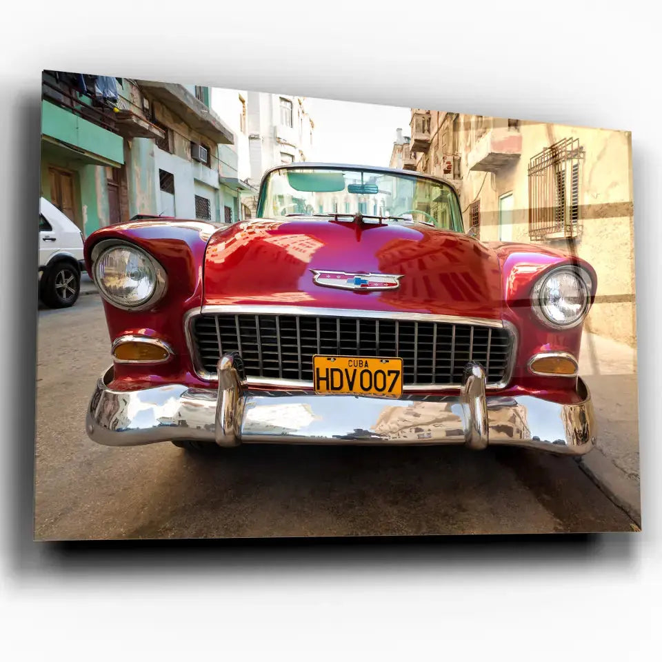 Tableau Décoratif Voiture Chevrolet Cuba Toile Unique.fr