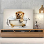 Tableau Lionceau dans un Bain - Vignette | Toile Unique