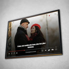 Tableau couple personnalisé affiche netflix film - Toile Unique