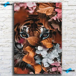 Tableau tigre feuillage - Vignette | Toile Unique