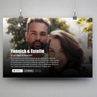 tableau couple personnalisé affiche netflix romantique - Toile Unique