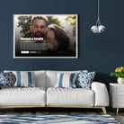 tableau couple personnalisé affiche netflix romantique - Toile Unique