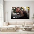 tableau couple personnalisé affiche netflix romantique - Toile Unique