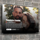 tableau couple personnalisé affiche netflix romantique - Toile Unique