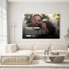 tableau couple personnalisé affiche netflix romantique - Toile Unique