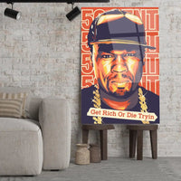 Thumbnail for Tableau Décoratif - 50Cent Get Rich Or Die Tryin - Toile Unique