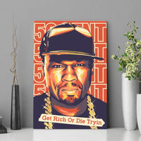 Thumbnail for Tableau Décoratif - 50Cent Get Rich Or Die Tryin - Toile Unique