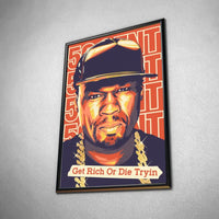 Thumbnail for Tableau Décoratif - 50Cent Get Rich Or Die Tryin - Toile Unique