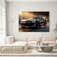 Thumbnail for Tableau Décoratif Chevrolet Camaro Carbone - Toile Unique