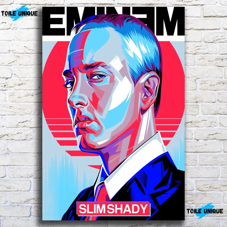 Tableau Décoratif - Eminem Slim Shady - Toile Unique