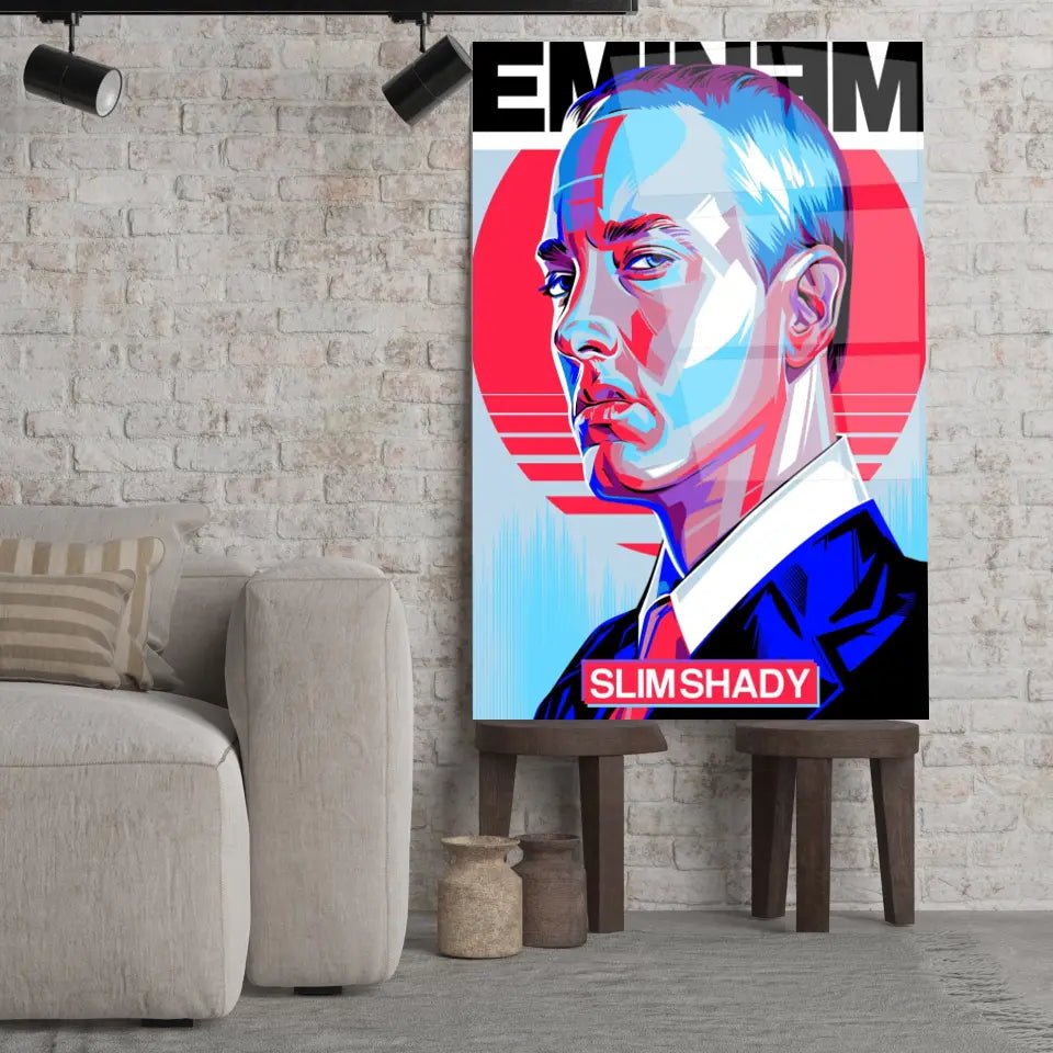 Tableau Décoratif - Eminem Slim Shady - Toile Unique