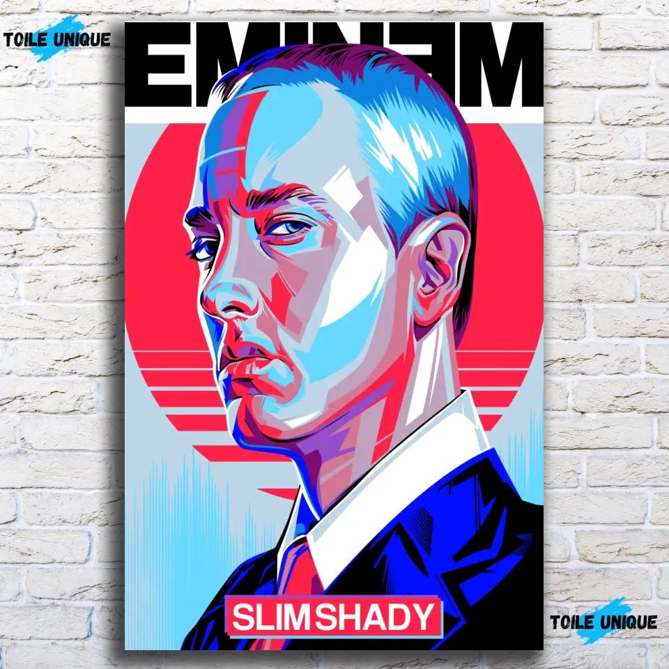 Tableau Décoratif - Eminem Slim Shady - Toile Unique