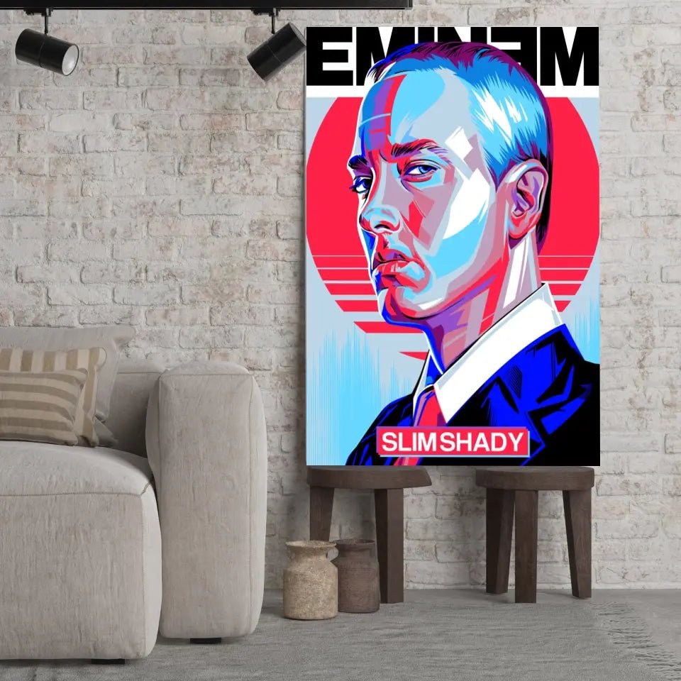 Tableau Décoratif - Eminem Slim Shady - Toile Unique