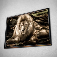 Thumbnail for Tableau Décoratif - Lion de l'Atlas - Toile Unique