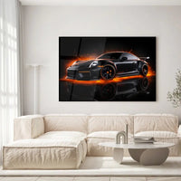 Thumbnail for Tableau Décoratif Porsche 911 Black - Toile Unique