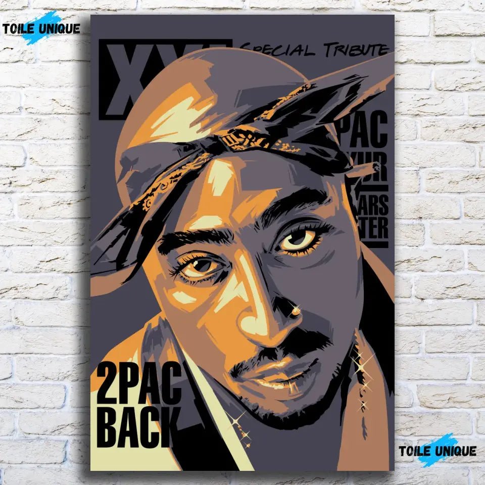 Tableau Décoratif - Tupac Shakur 2Pac - Toile Unique