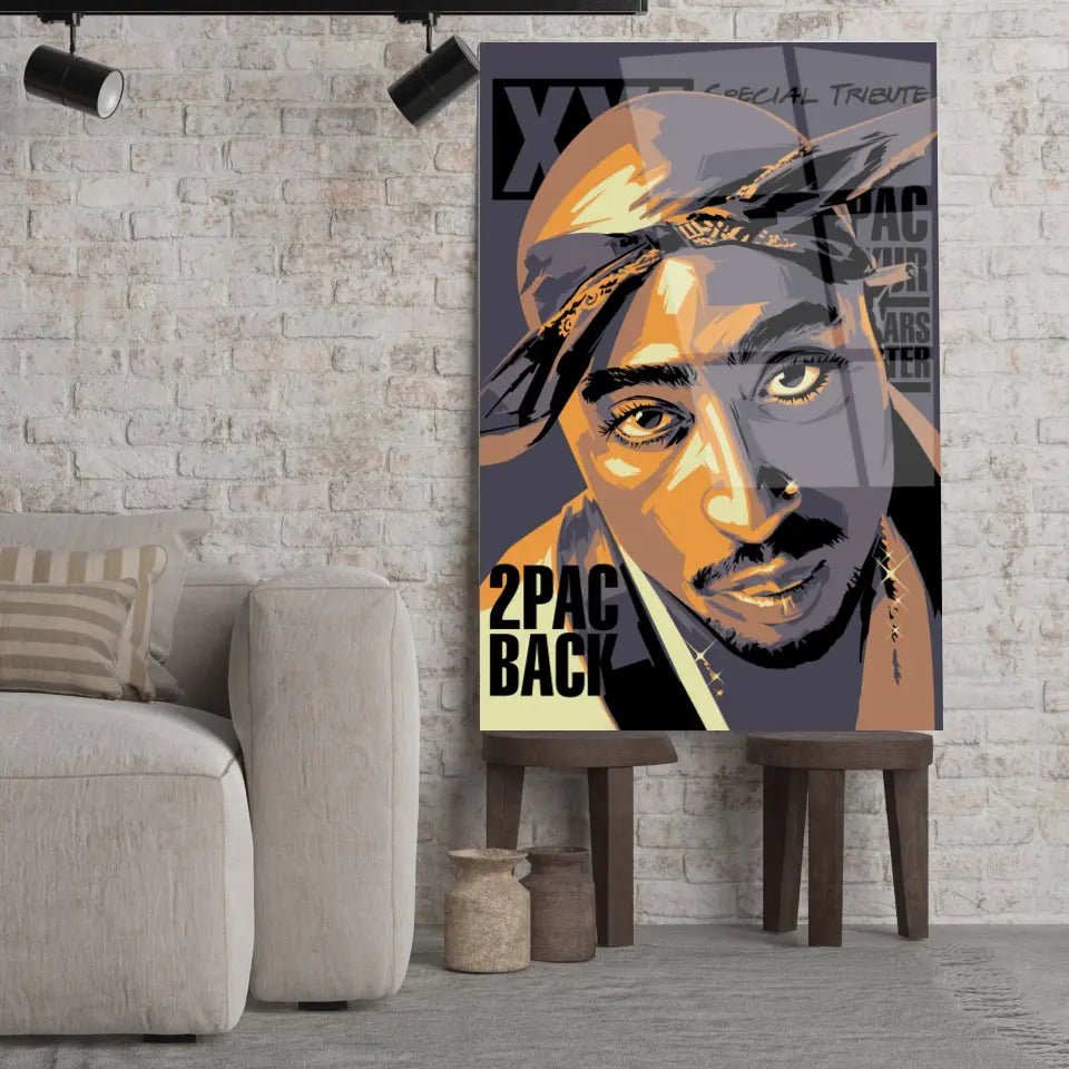 Tableau Décoratif - Tupac Shakur 2Pac - Toile Unique