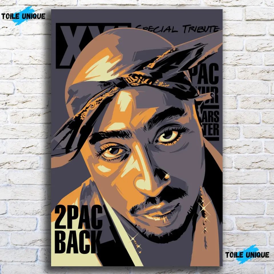 Tableau Décoratif - Tupac Shakur 2Pac - Toile Unique