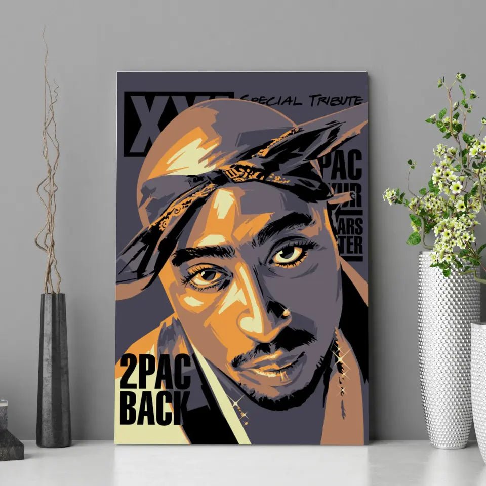 Tableau Décoratif - Tupac Shakur 2Pac - Toile Unique