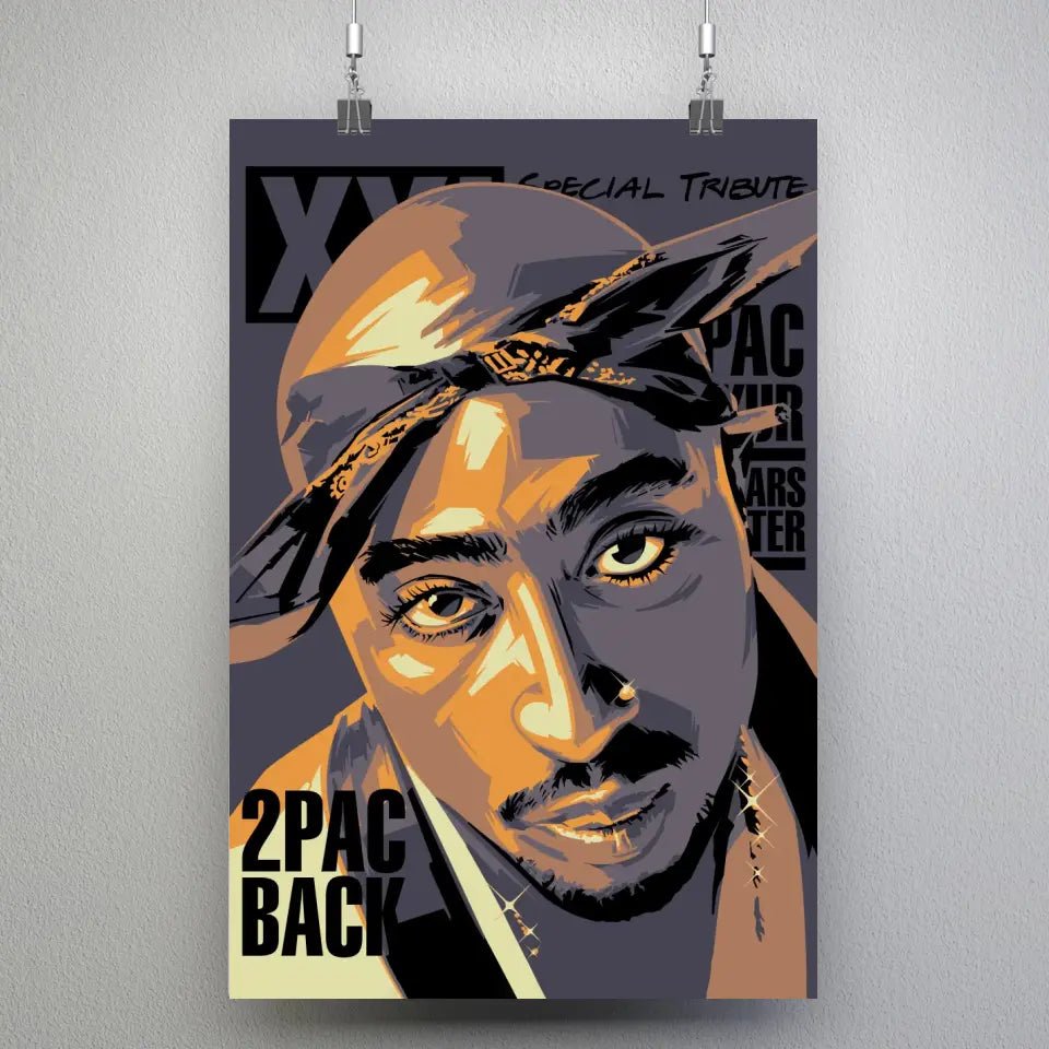 Tableau Décoratif - Tupac Shakur 2Pac - Toile Unique