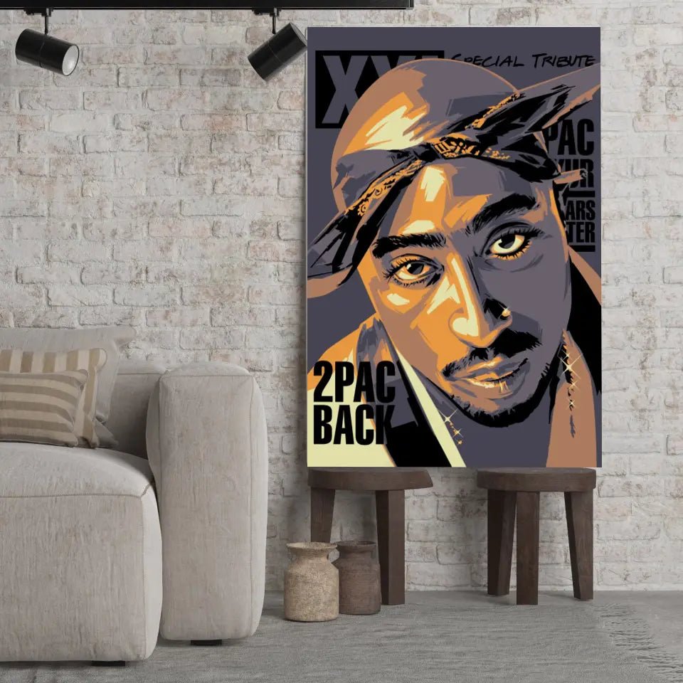 Tableau Décoratif - Tupac Shakur 2Pac - Toile Unique