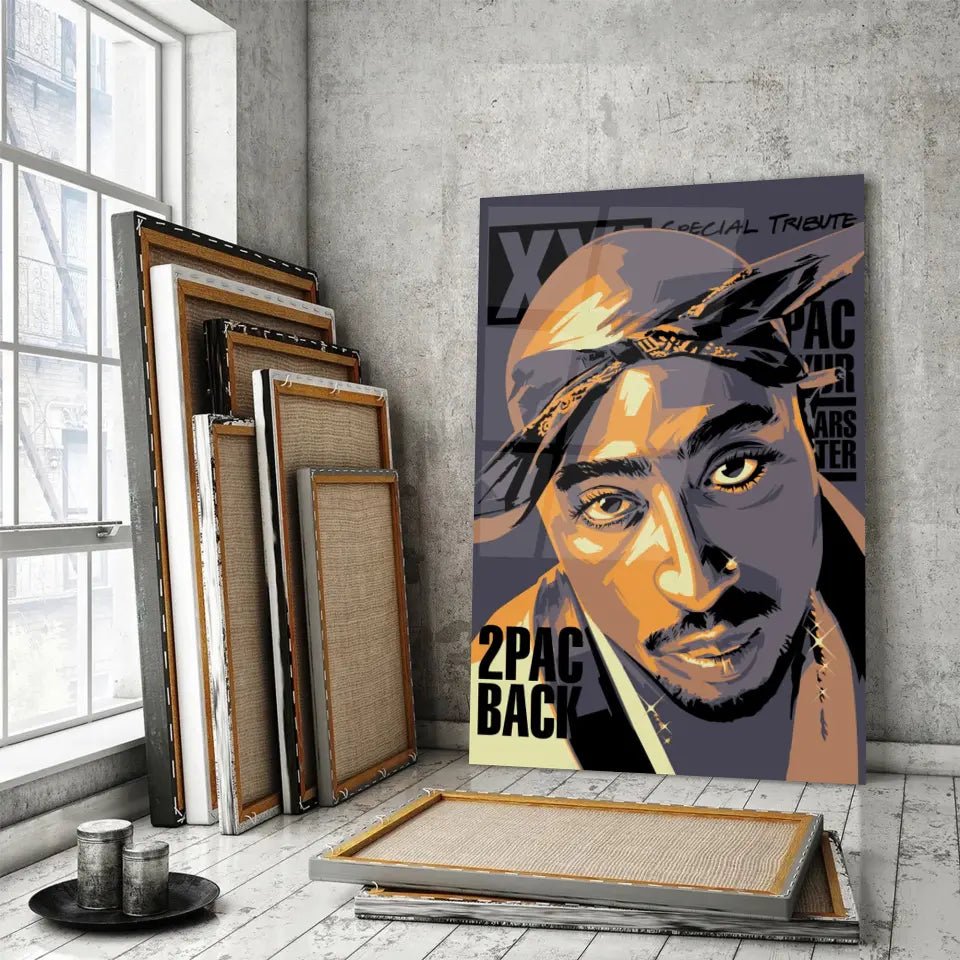 Tableau Décoratif - Tupac Shakur 2Pac - Toile Unique