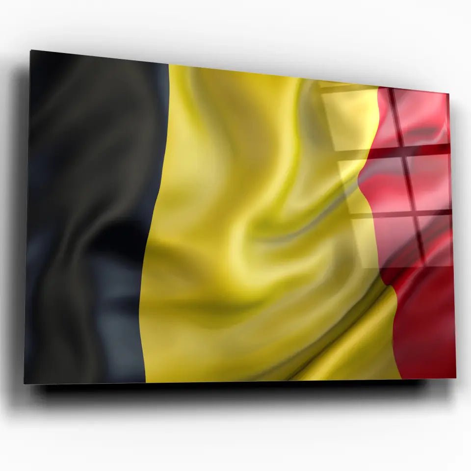 Tableau Drapeau Belgique - Toile Unique