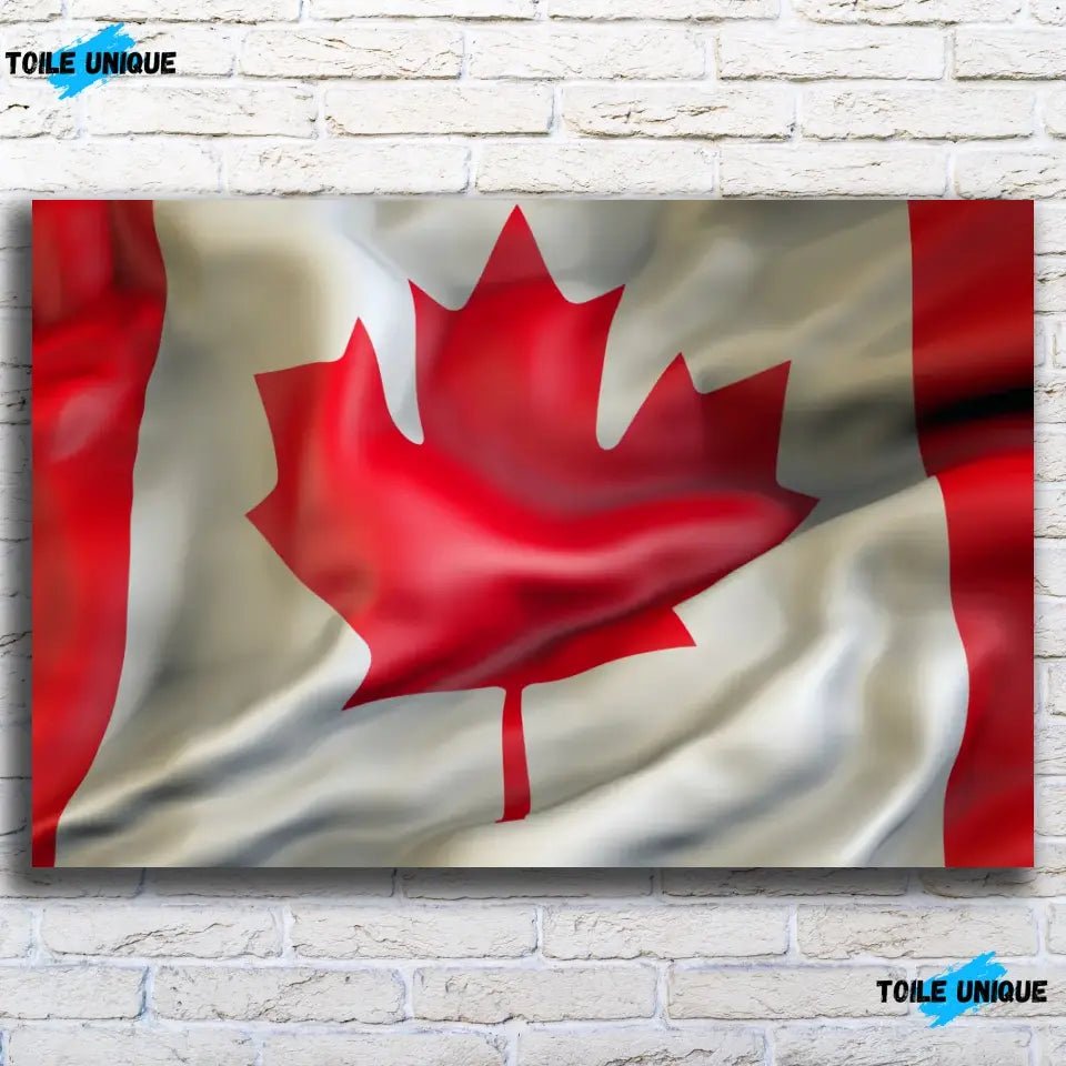 Tableau Drapeau Canada - Toile Unique