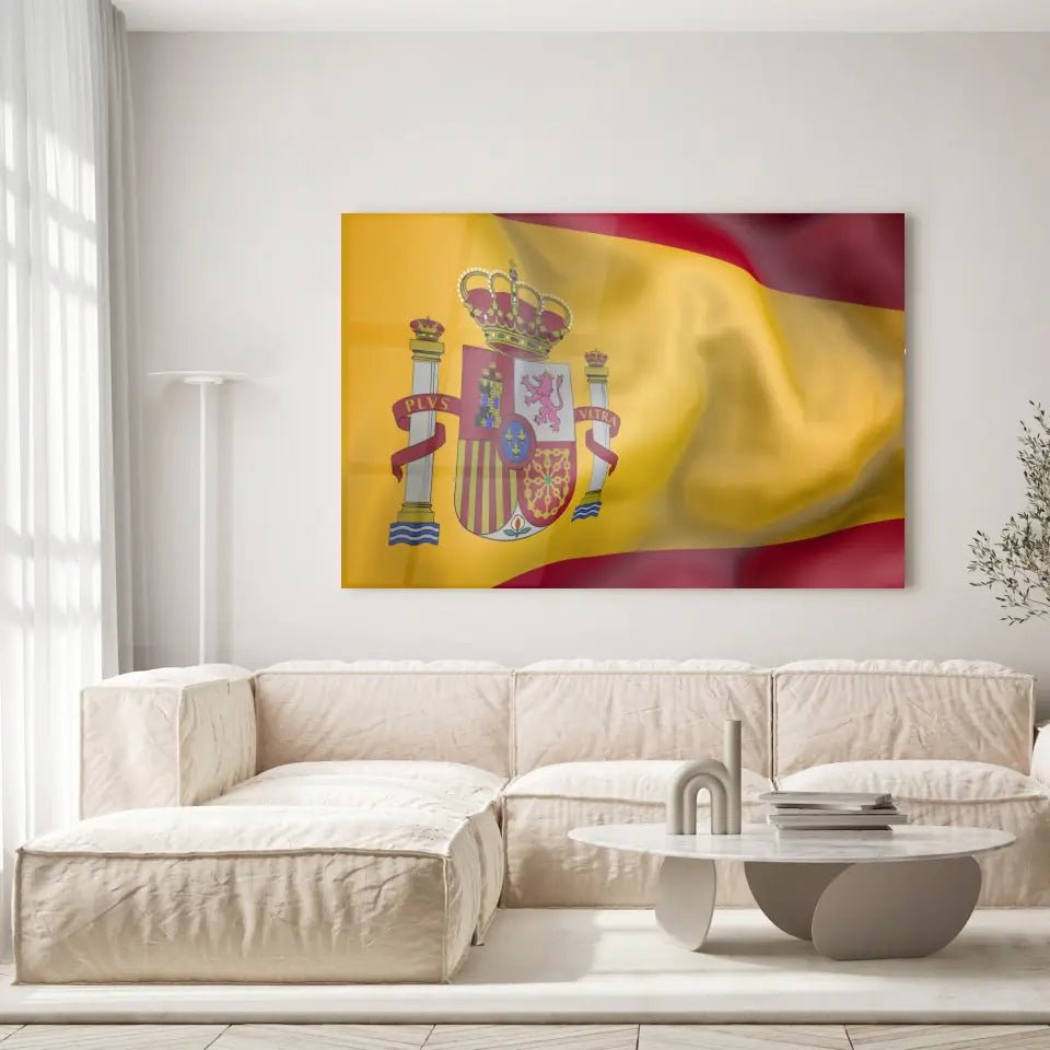 Tableau Drapeau Espagne - Toile Unique