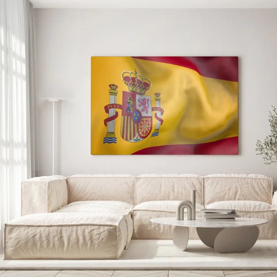 Tableau Drapeau Espagne - Toile Unique