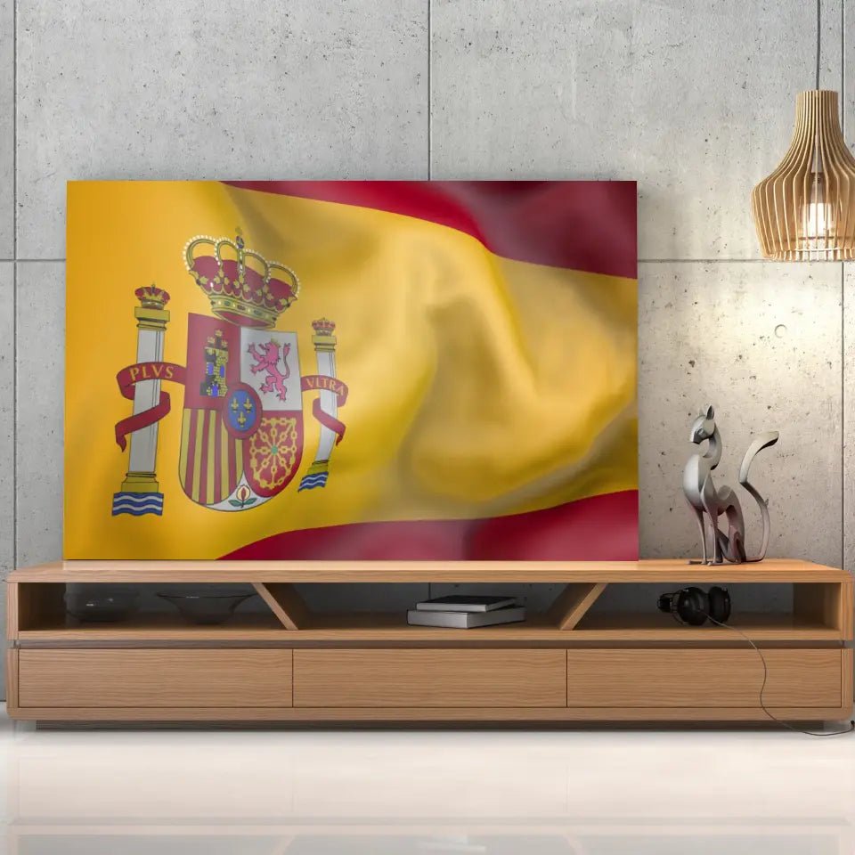 Tableau Drapeau Espagne - Toile Unique