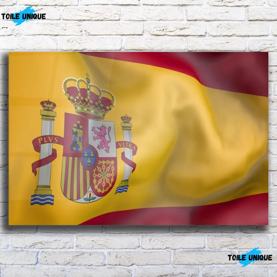 Tableau Drapeau Espagne - Toile Unique