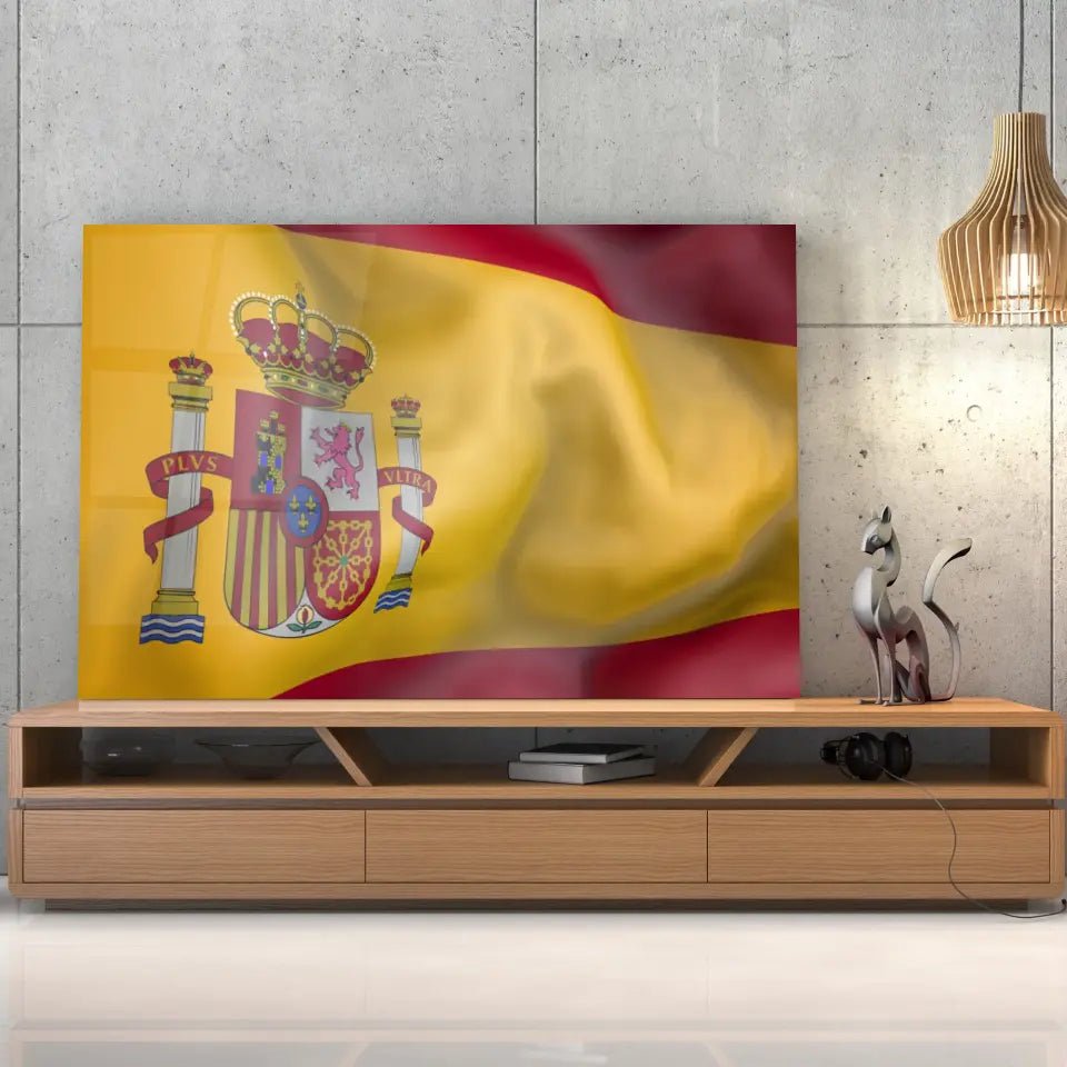 Tableau Drapeau Espagne - Toile Unique