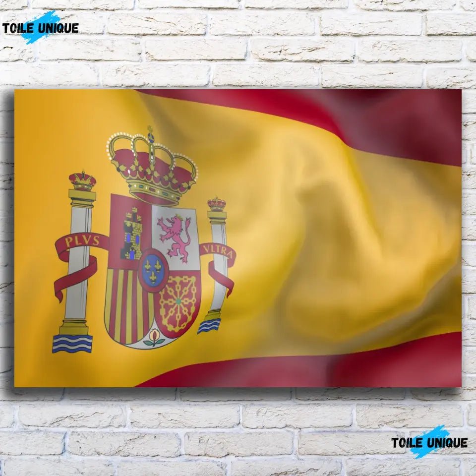 Tableau Drapeau Espagne - Toile Unique