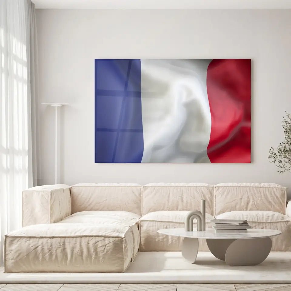 Tableau Drapeau France - Toile Unique