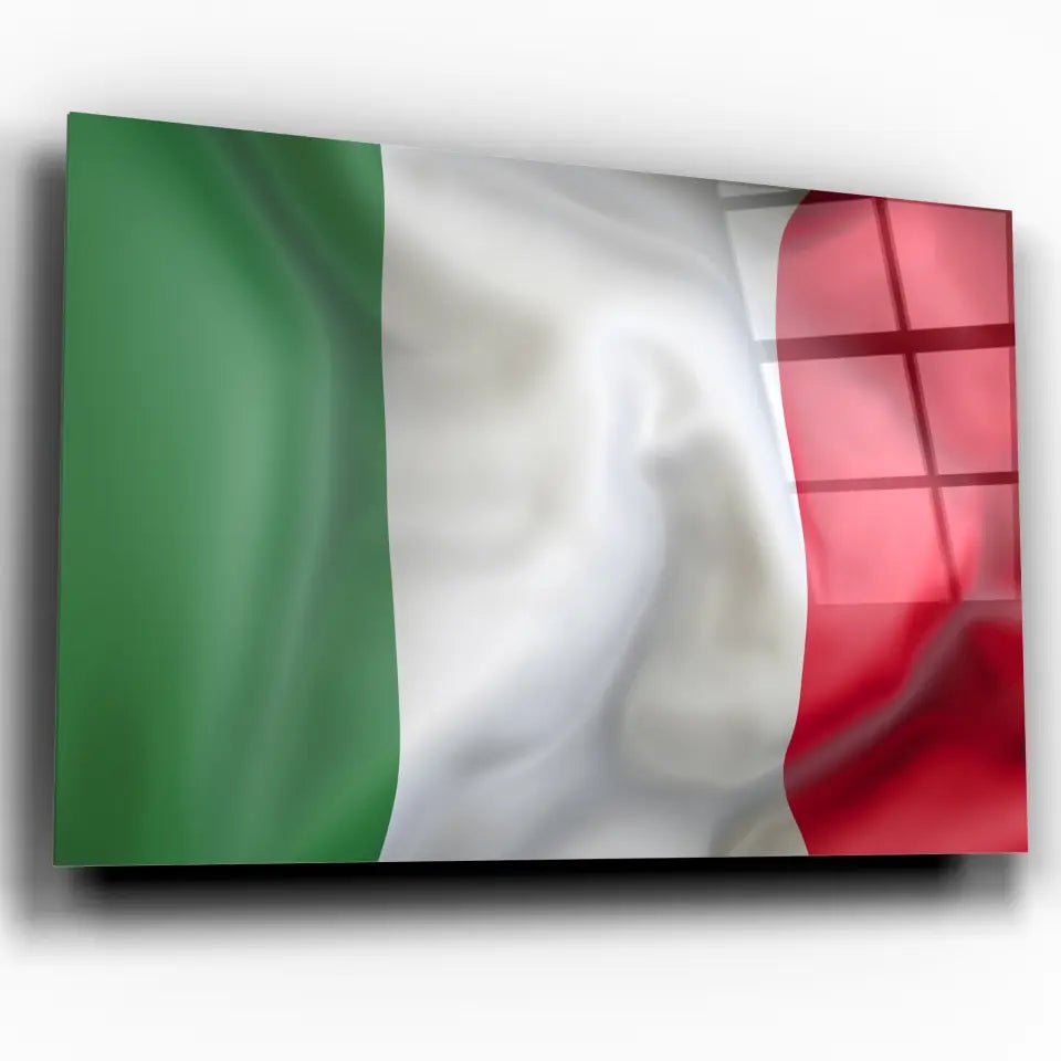 Tableau Drapeau Italie - Toile Unique