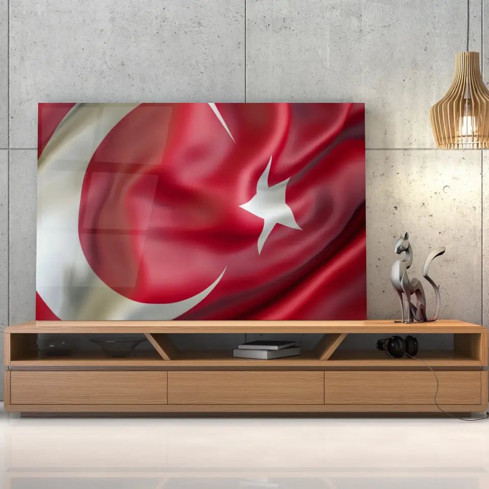 Tableau Drapeau Turquie - Toile Unique