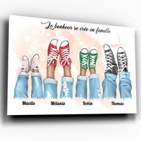 Thumbnail for Tableau famille - Chaussures - Toile Unique