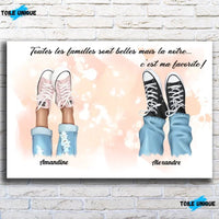 Thumbnail for Tableau famille - Chaussures - Toile Unique