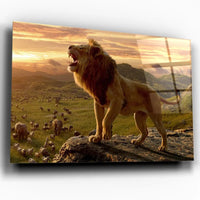 Thumbnail for Tableau lion savane - Toile Unique