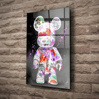 Thumbnail for Tableau Street Art Kaws Bearbrick - Toile Unique