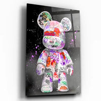 Thumbnail for Tableau Street Art Kaws Bearbrick - Toile Unique